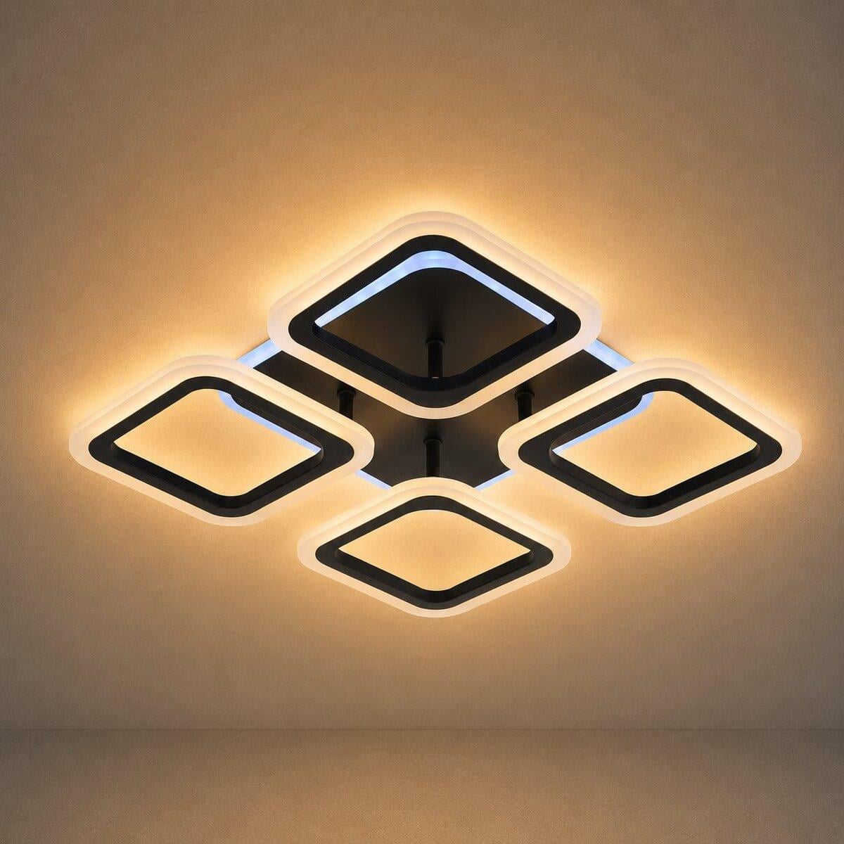 Люстра Valeso LI8822/4B BK RGB LED 64W+8W Черный (3120078503) Люстра Valeso LI8822/4B BK RGB LED 64W+8W Черный (3120078503)