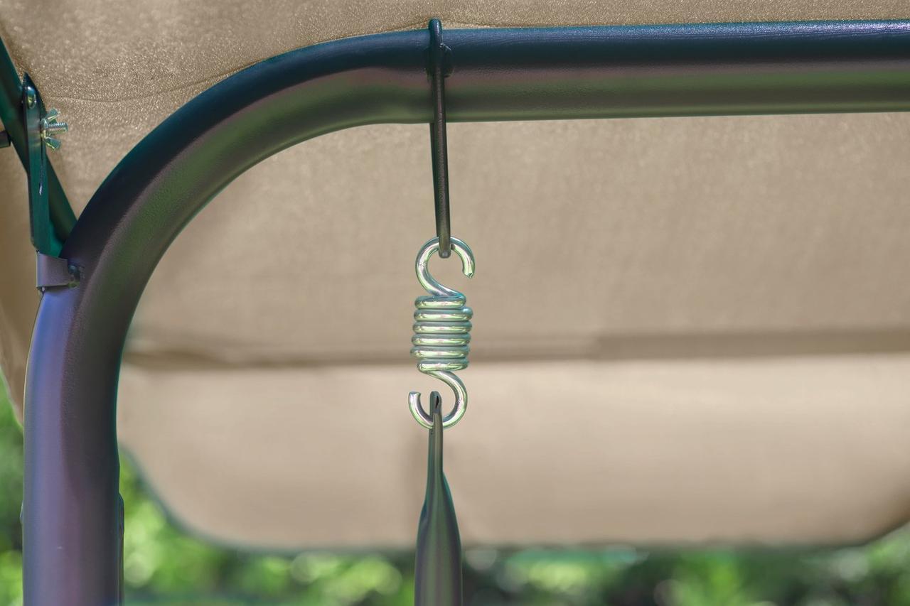 Садова гойдалка King Garden Plus 3-місна та 2 подушки Beige (2616422746) - фото 6 Садова гойдалка King Garden Plus 3-місна та 2 подушки Beige (2616422746) - фото 6