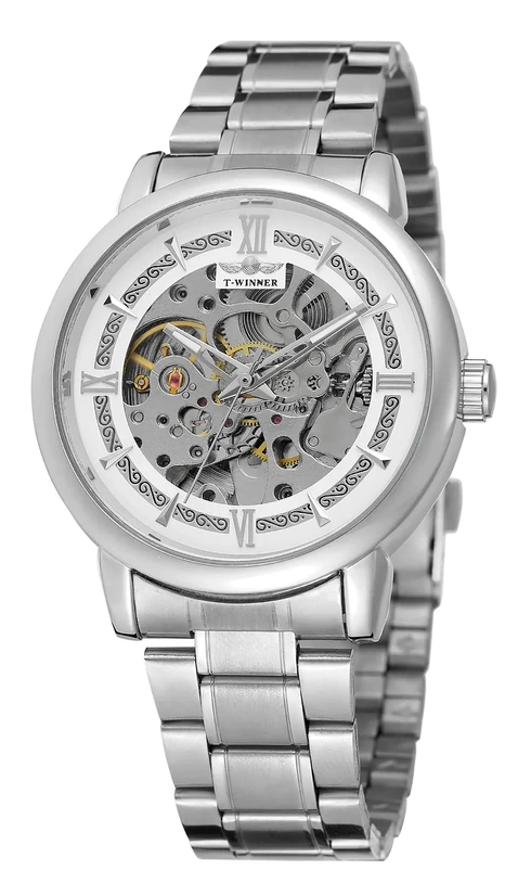 Наручний годинник Forsining 8173 Silver/White Steel Наручний годинник Forsining 8173 Silver/White Steel