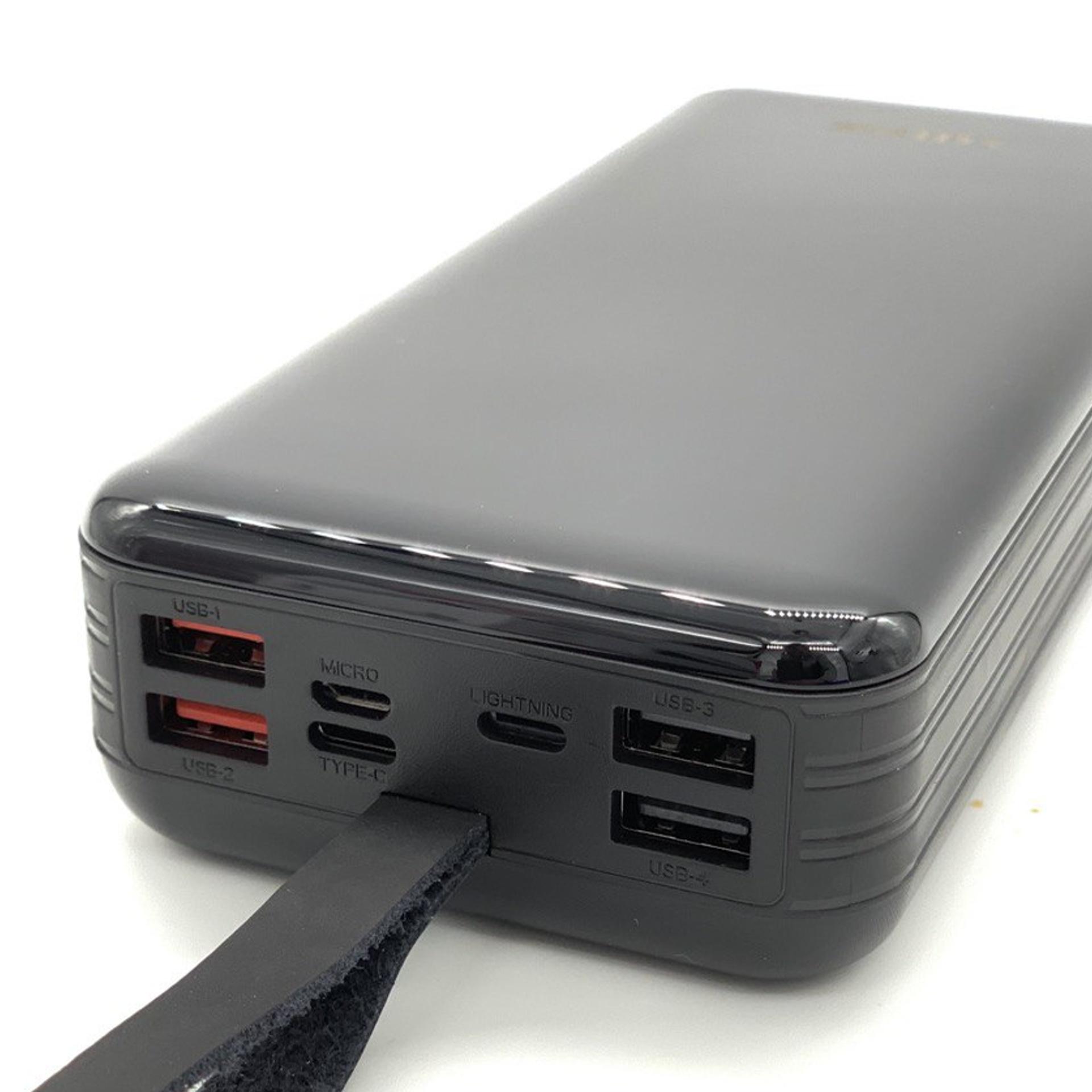 Повербанк Sunix 50000 mAh Фонарь TypeC Lightning Micro USB Черный - фото 2 Повербанк Sunix 50000 mAh Фонарь TypeC Lightning Micro USB Черный - фото 2