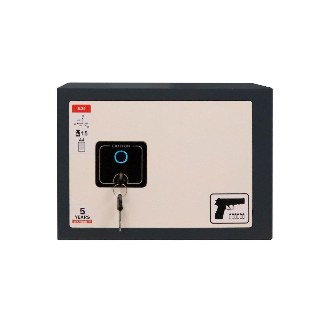 Сейф пистолетный Griffon S.25.FPP с биометрическим замком