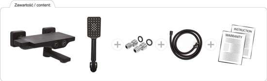 Смеситель для ванны Fala Noir 2 (75888) - фото 2