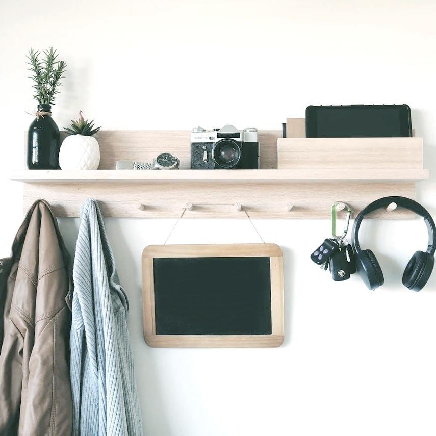 Вешалка для сумок из дерева Сорнас 8 Бланже (ВСУ-804001)