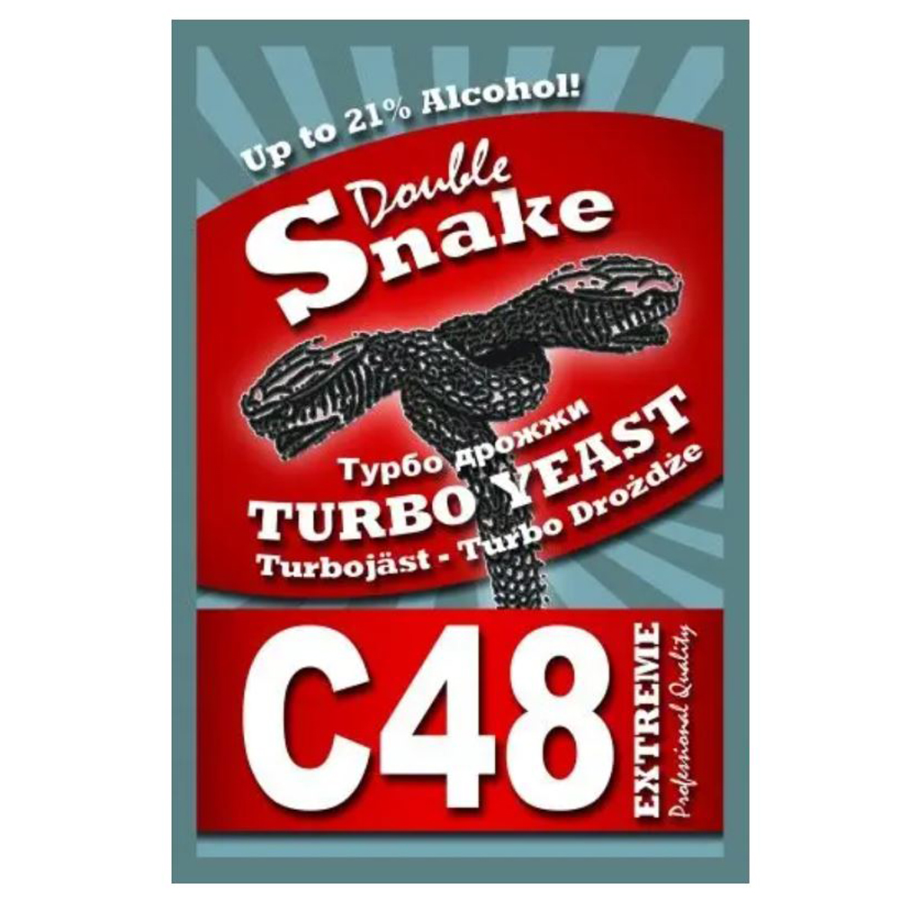 Турбо дрожжи Double Snake C-48 turbo yeast 130 г (7017)