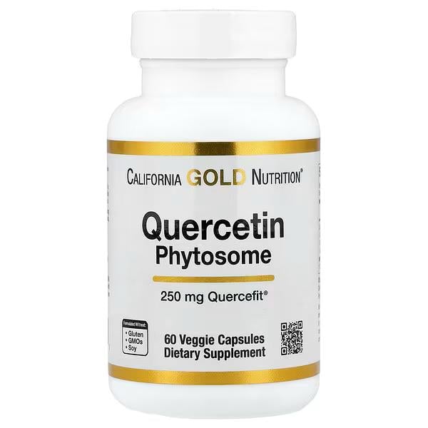 Кверцетин California Gold Nutrition Quercetin Phytosome Quercefit 60 вег.кап. 250 мг