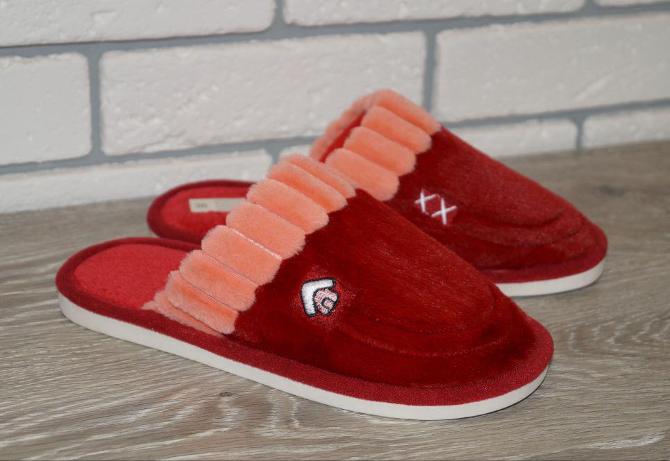 Тапочки комнатные Alex р. 36/37 23,5 см Бордовый (30741-3637)