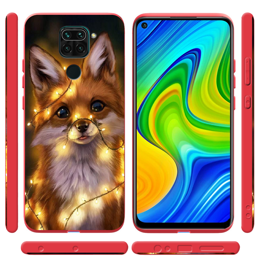 Чохол Boxface Xiaomi Redmi Note 9 Різдвяна Лисичка Червоний силікон  (39801-up2399-41193) - фото 2