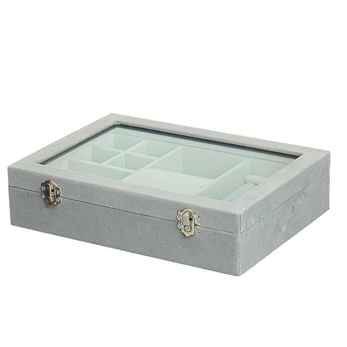 Шкатулка для украшений Elisey Благородный серый(0505-011/white)