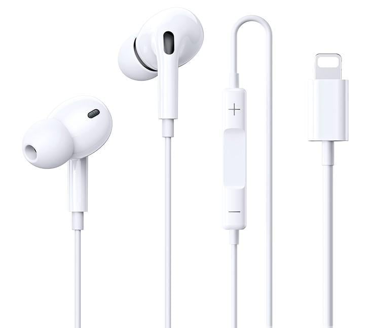 Наушники Remax RM-575 Lightning Wirred Earphone с микрофоном White (26771851)