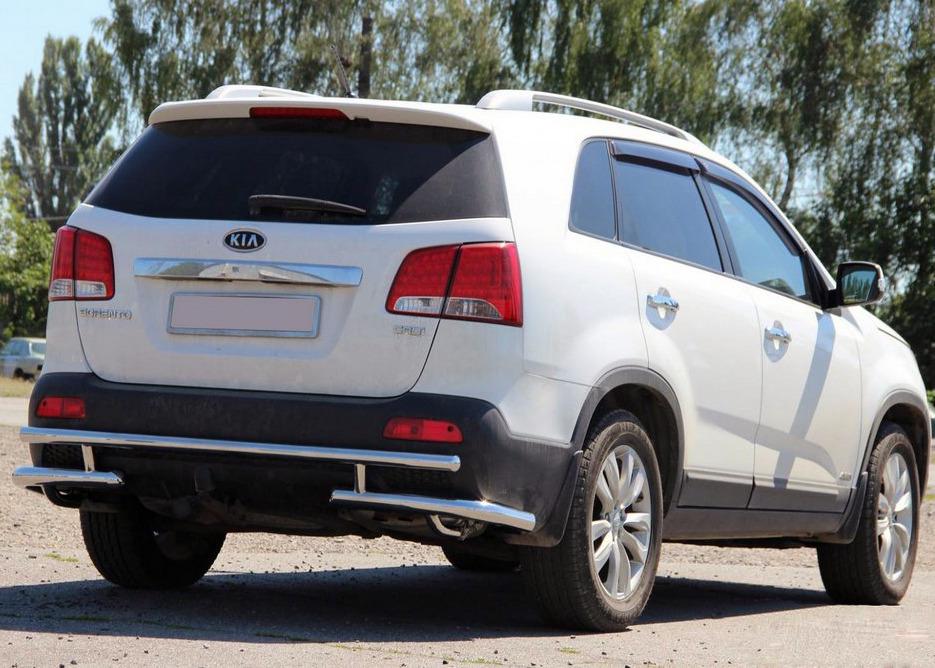 Задняя дуга AK003-2 CAN для Kia Sorento XM 2009-2014 гг. нержавеющая сталь Хром