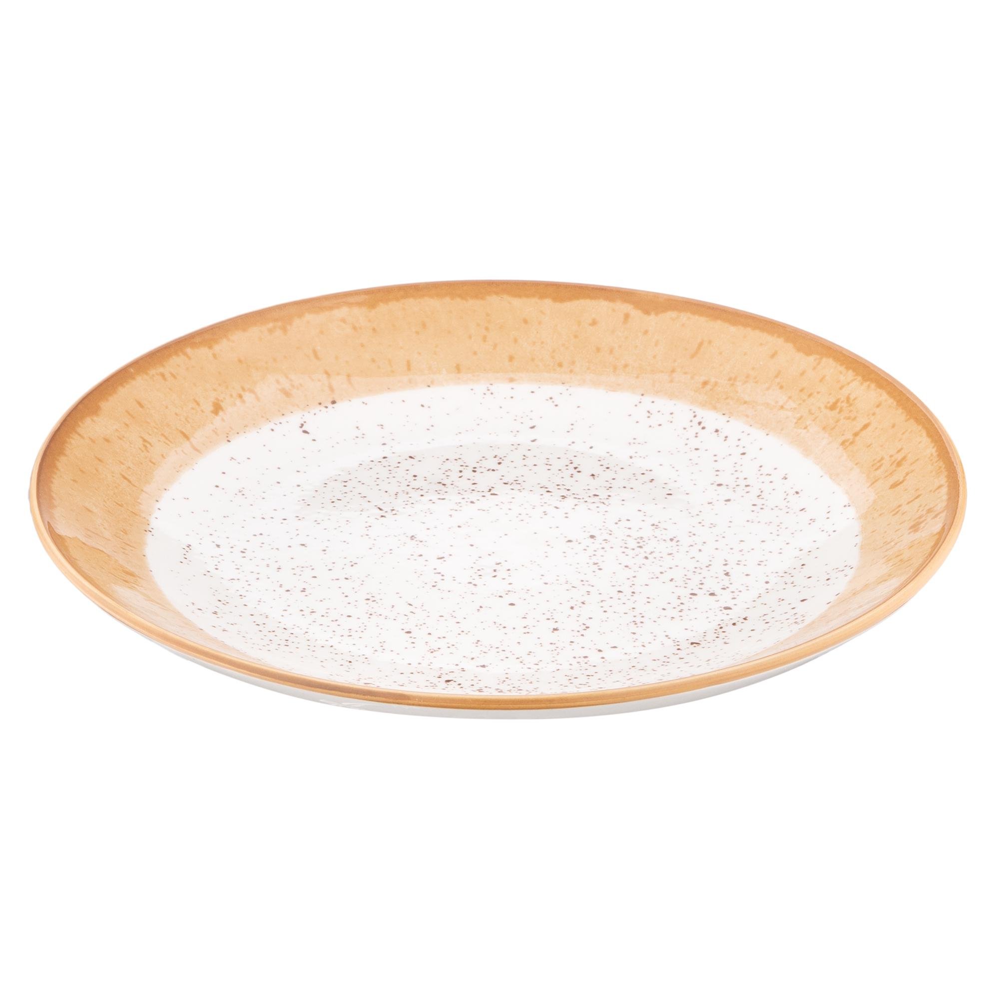 Столовый сервиз Ardesto Siena 3 предмета 1 персона фарфор Бело-оранжевый - фото 3 Столовый сервиз Ardesto Siena 3 предмета 1 персона фарфор Бело-оранжевый - фото 3