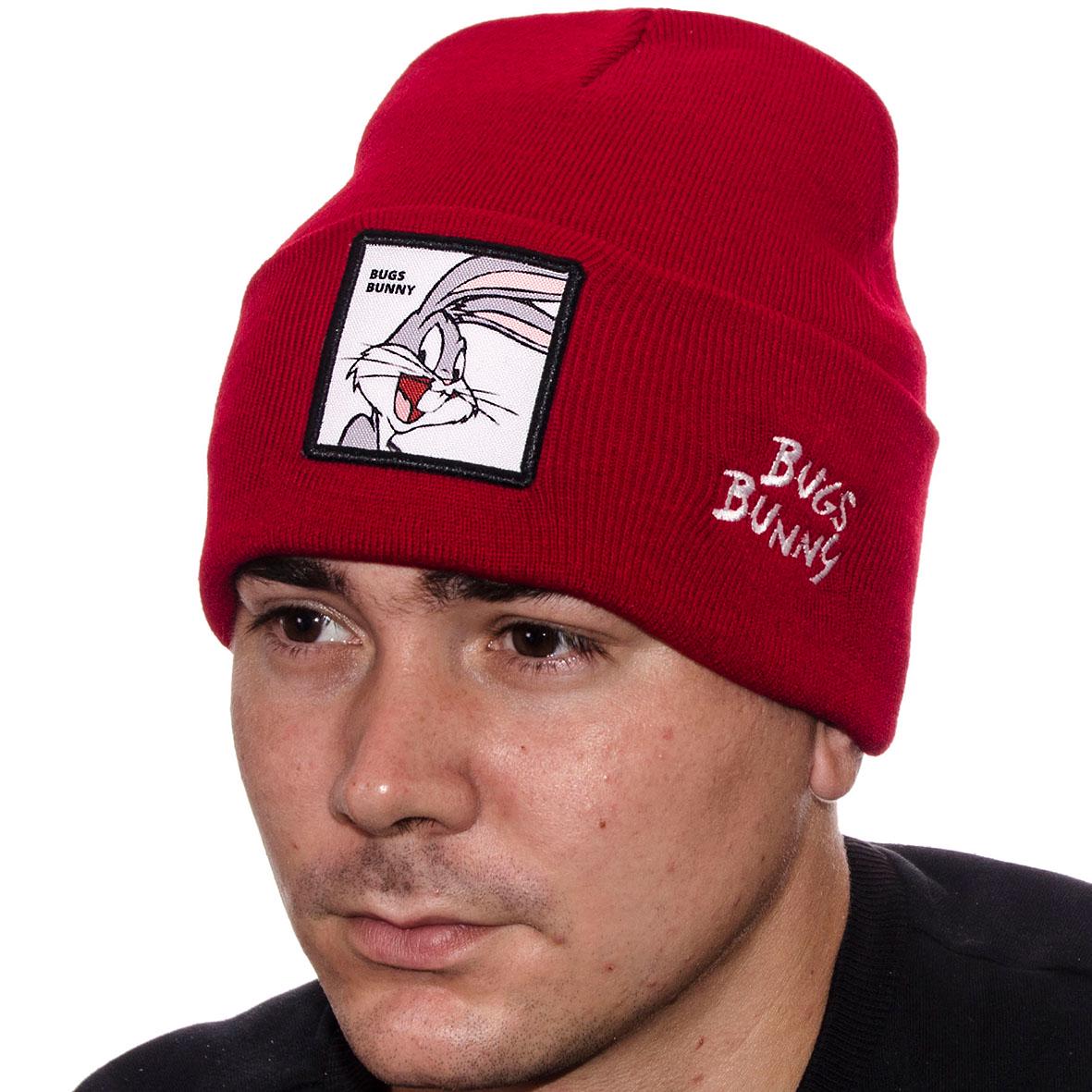 Шапка с шевроном Bugs Bunny L21001 р. 57-58 Красный