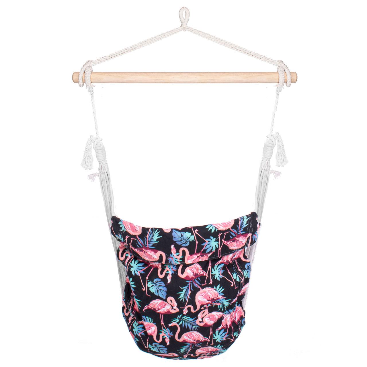 Крісло-гамак сидячий Springos HM030 115x57 см бразильський з подушками