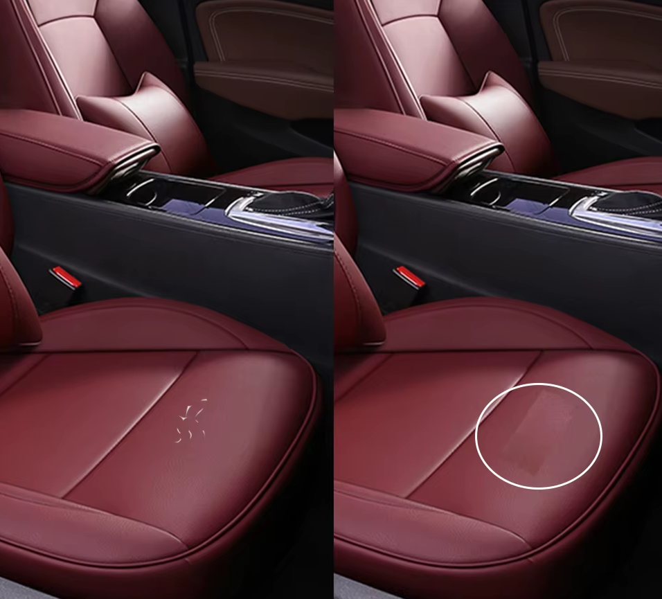 Латка зі штучної шкіри самоклеюча 20х30 см Бордовий - фото 3