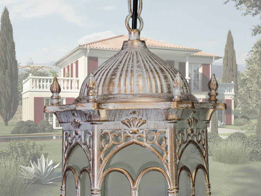 Садово-парковый светильник в классическом стиле Белый/Патина (DJ018-M-H WH) - фото 3 Садово-парковый светильник в классическом стиле Белый/Патина (DJ018-M-H WH) - фото 3