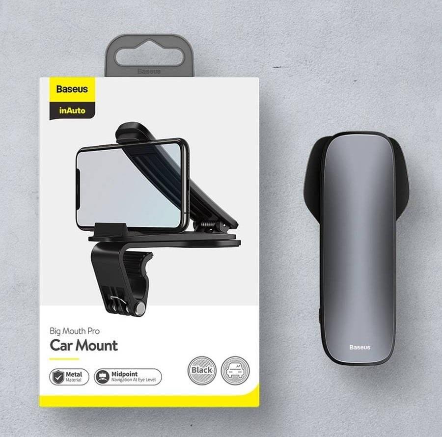 Держатель Baseus Big Mouth Pro Car Mount SUDZ-A01 Black - фото 5