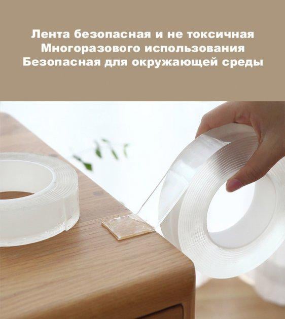 Скотч двусторонний Ivy Grip Tape многоразовый 3 м (370088) - фото 4