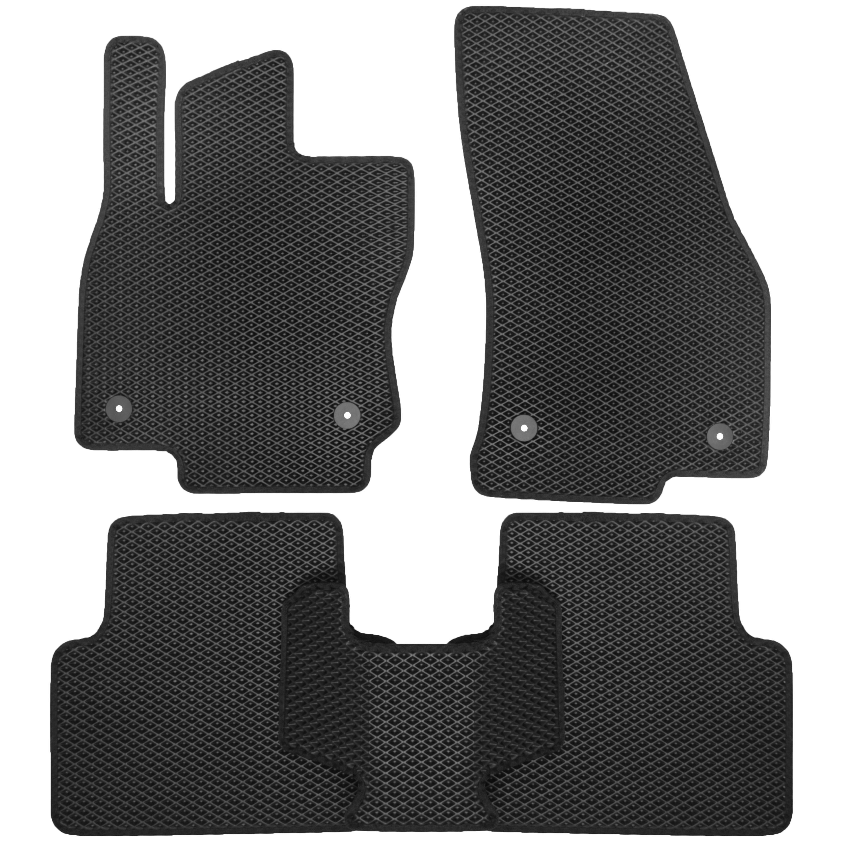 Коврики в салон для Volkswagen Tiguan '16- EVA-полимерные Черный (150678)