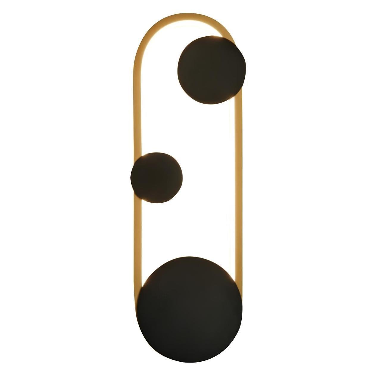 Бра светодиодная Sirius 14W овальной формы 3000K Черный (8913RW 14W 400*135*60 3000K)