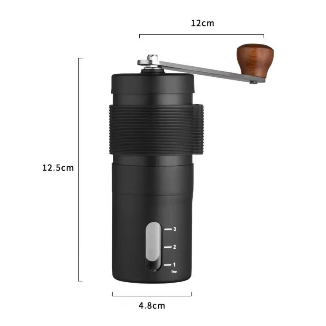 Кавомолка ручна із нержавіючої сталі Чорний (eb721f08) - фото 7