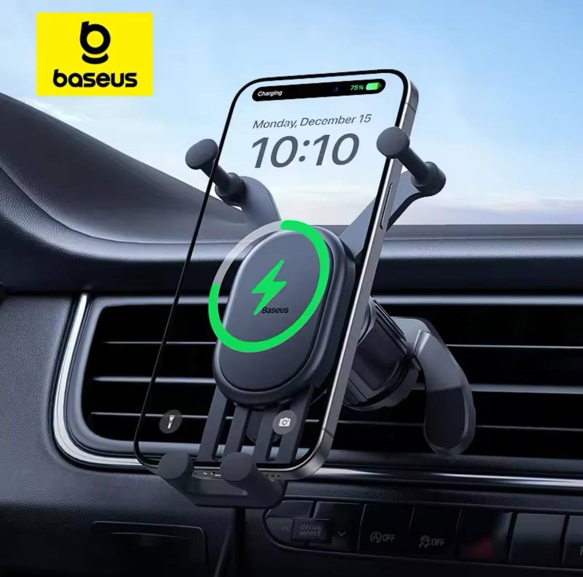 Тримач в авто з безпровідною зарядкою BASEUS Stable Gravitational Wireless Charging Car Mount Pro 15W (575-263) - фото 2 Тримач в авто з безпровідною зарядкою BASEUS Stable Gravitational Wireless Charging Car Mount Pro 15W (575-263) - фото 2