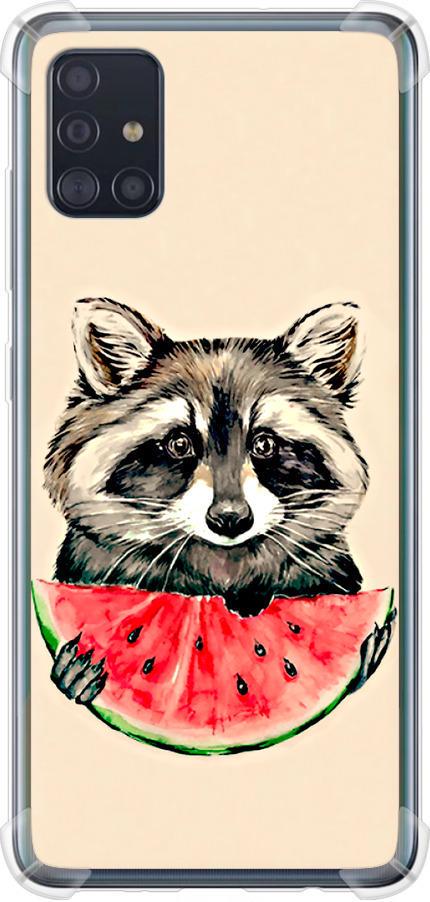 Чехол на Samsung Galaxy A51 2020 A515F Енотик с арбузом (4605sp-1827-42517)