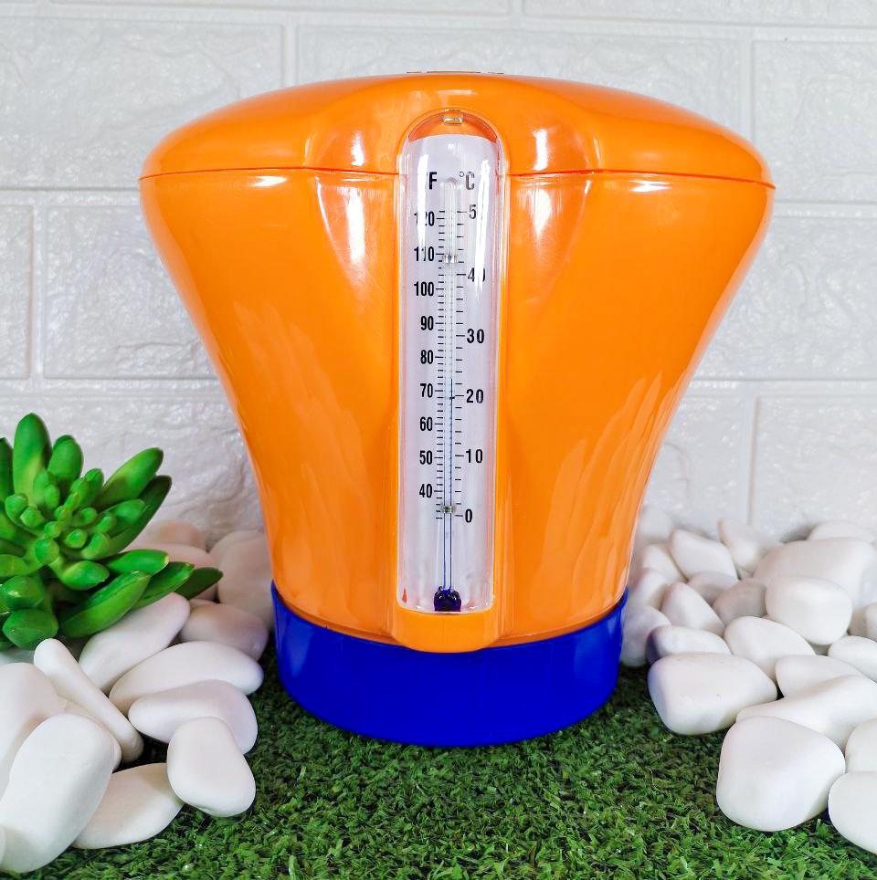 Дозатор с термометром Kokido K619BU d 75 мм Оранжевый (12174)