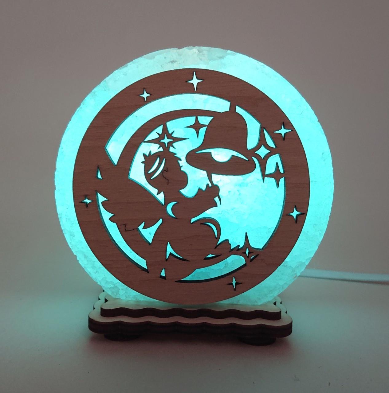 Соляной светильник Ангел с колокольчиком (KM-00002-b)