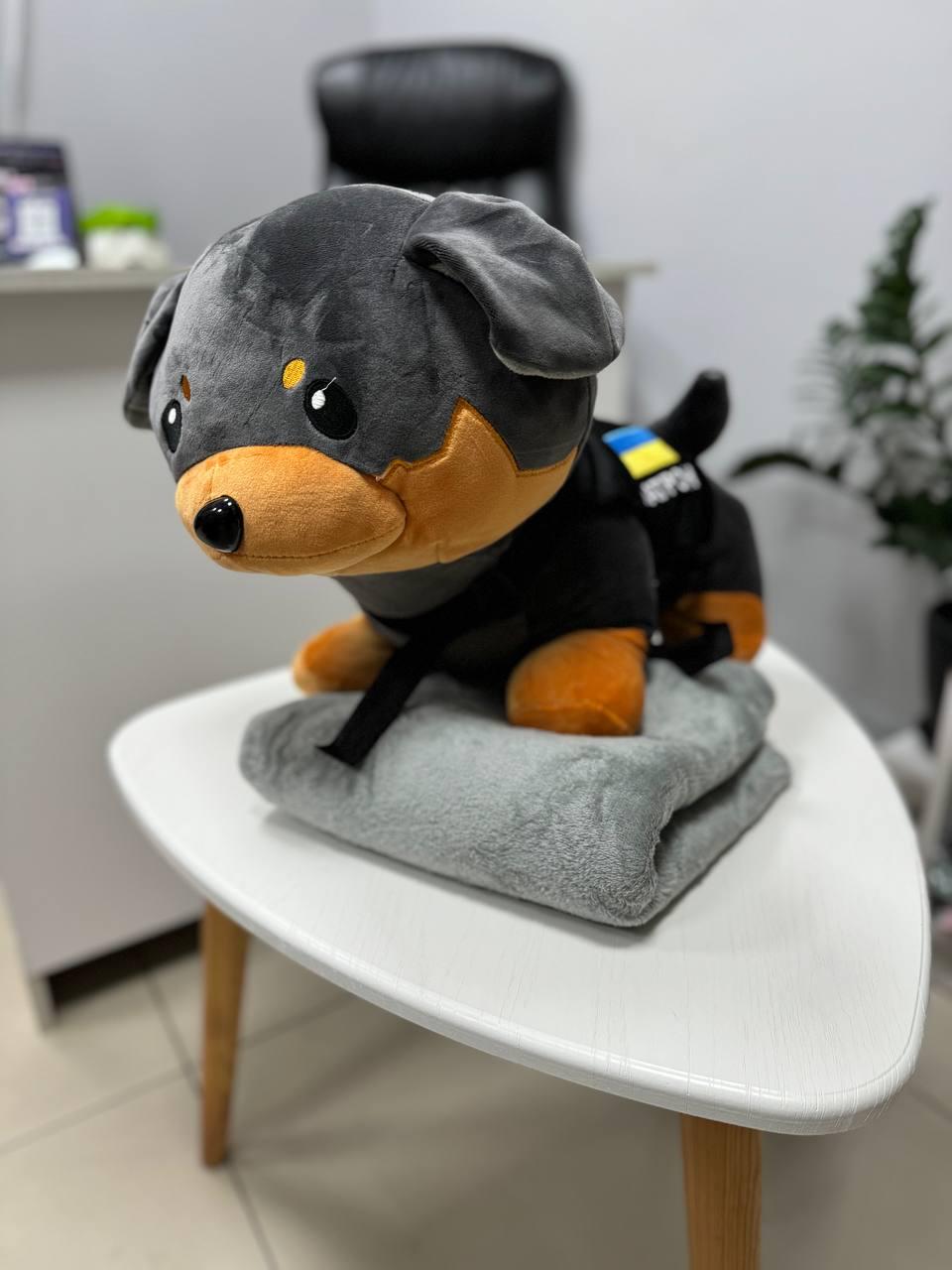 Плед-игрушка Пес 110х160 см Черный (13080972) Плед-игрушка Пес 110х160 см Черный (13080972)