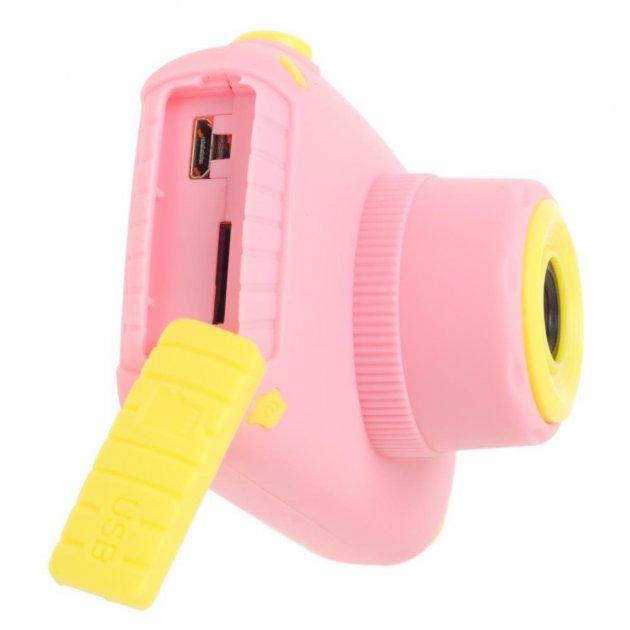 Цифровой детский фотоаппарат Smart Kids Camera Teddy GM-24 мишка Розовый (17084) - фото 3