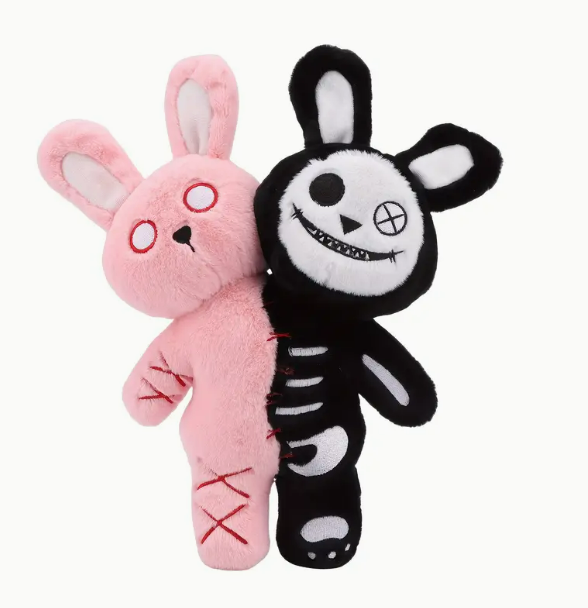 М'яка іграшка для дітей Двоголовий Кролик 30 см (2489623700)