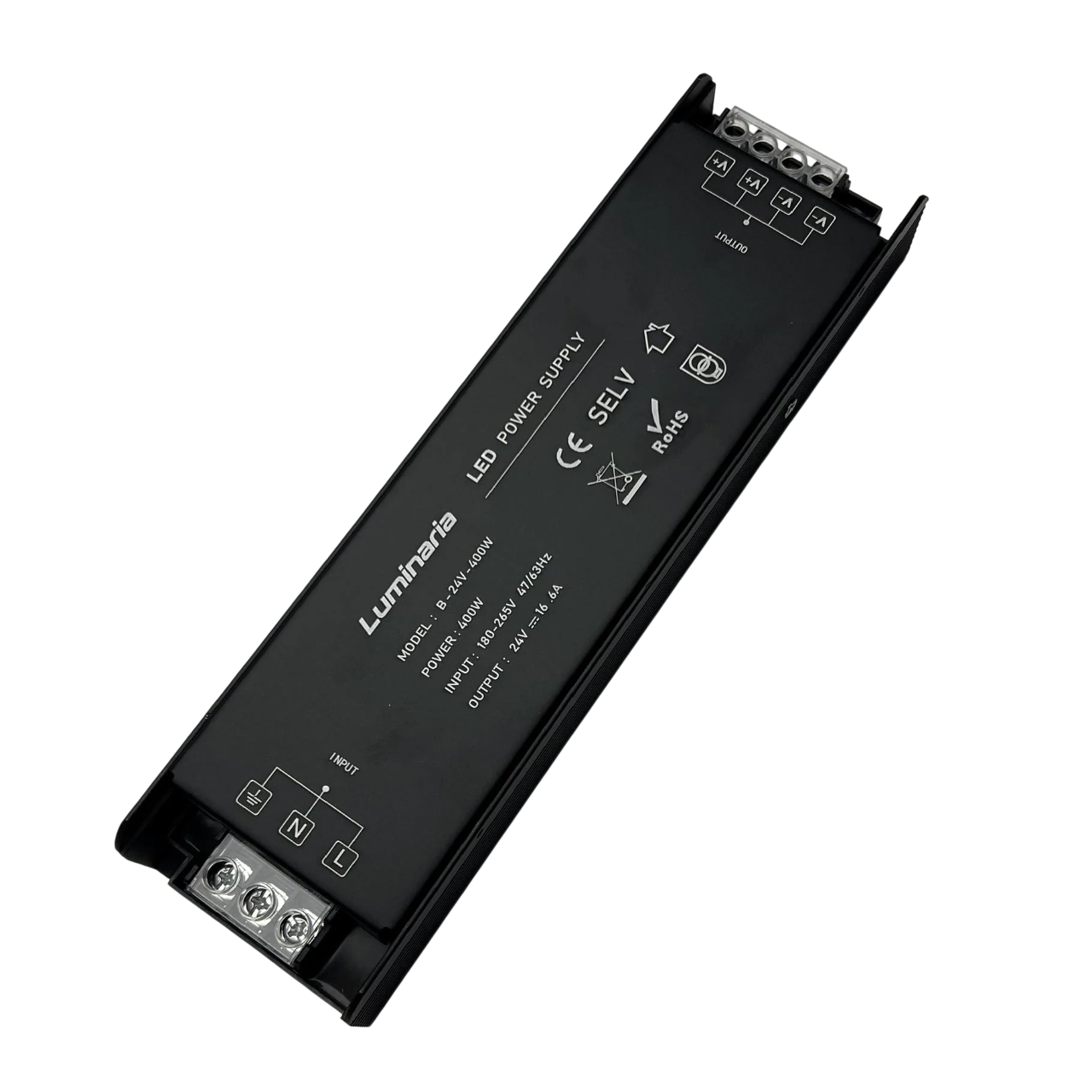 Перетворювач напруги 24V 400W 220х63х30 IP20 (22984059)