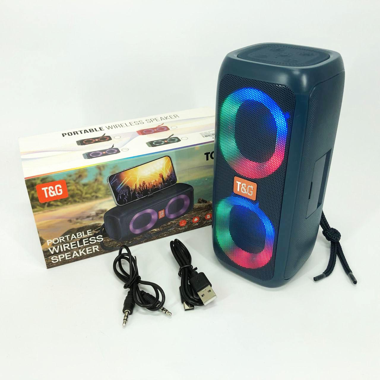 Портативна колонка TG333 2x5W з RGB підсвічуванням - фото 13