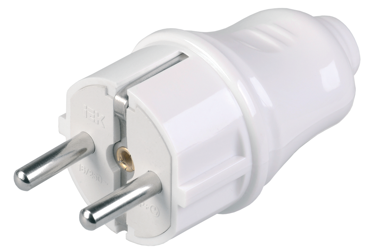 Вилка бытовая УЕК впп10-01-Ст с заземлением пластик 16A IP20 (EVP10-06-01-K01) Вилка бытовая УЕК впп10-01-Ст с заземлением пластик 16A IP20 (EVP10-06-01-K01)