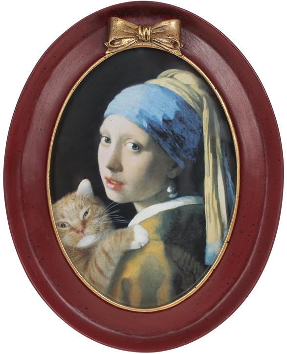 Фоторамка Миледи овальная 13х18 см Бордовый с золотым