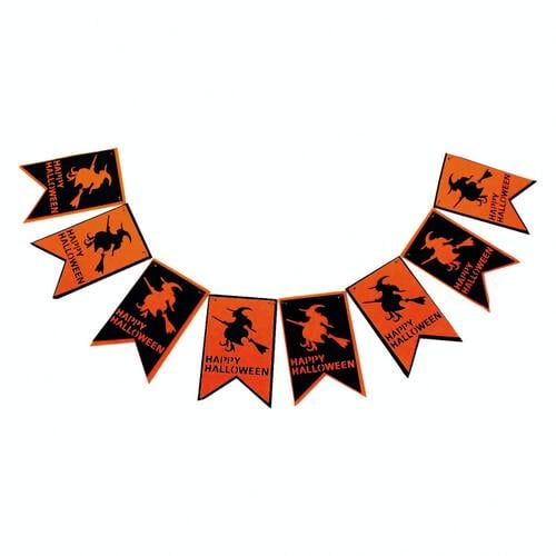 Гирлянда Ведьма Happy Halloween SETA Decor (19-158BLK-OR)