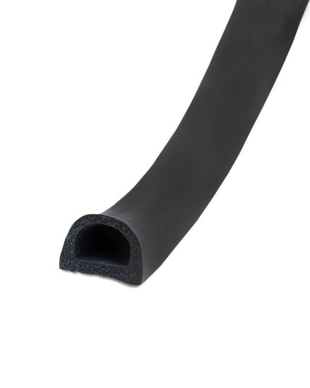 Ущільнювач для вікон та дверей STOMIL D-профіль 21х15 мм Чорний - фото 2