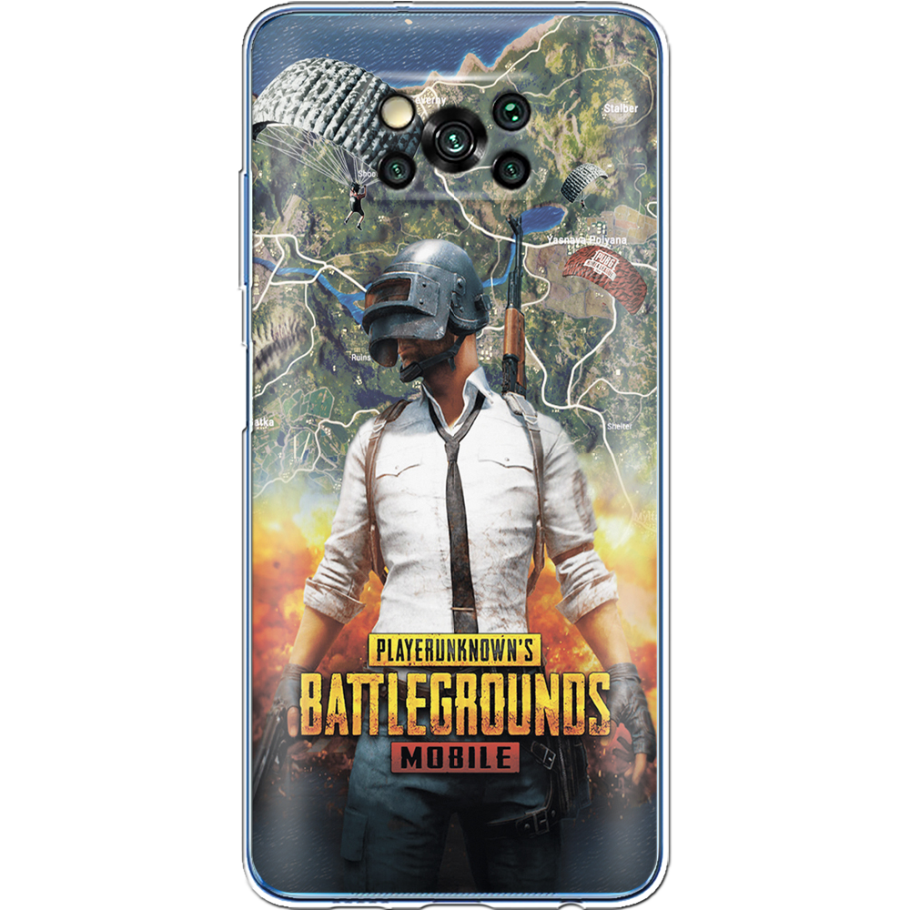 Чехол BoxFace Poco X3 PUBG Mobile Прозрачный силикон (41288-up2309-41288)