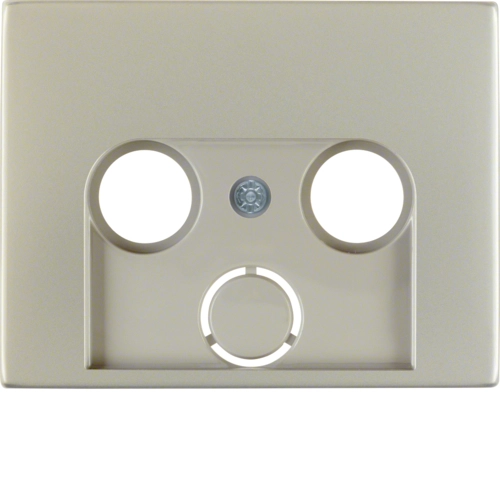 Панель лицевая Berker K.5 для антенной розетки Нержавеющая сталь (12017014)