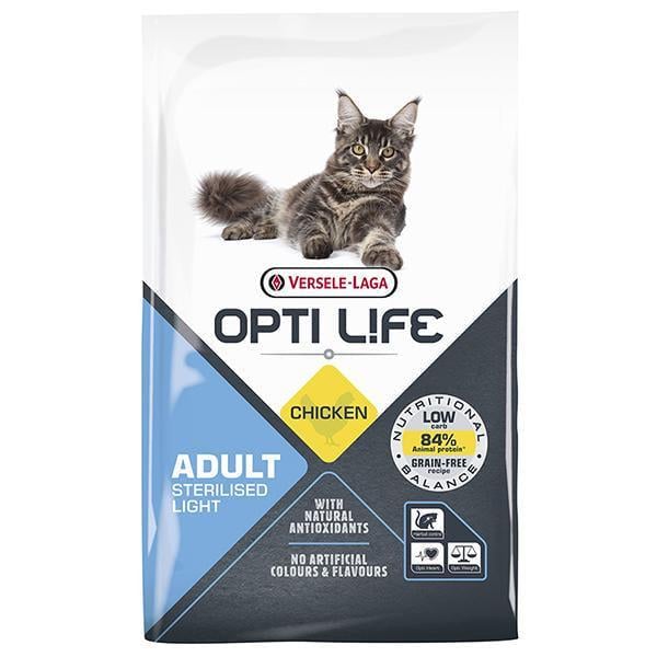 Корм сухой Opti Life Sterilised Light беззерновой для стерилизованных кошек 7,5 кг - фото 1 Корм сухой Opti Life Sterilised Light беззерновой для стерилизованных кошек 7,5 кг - фото 1