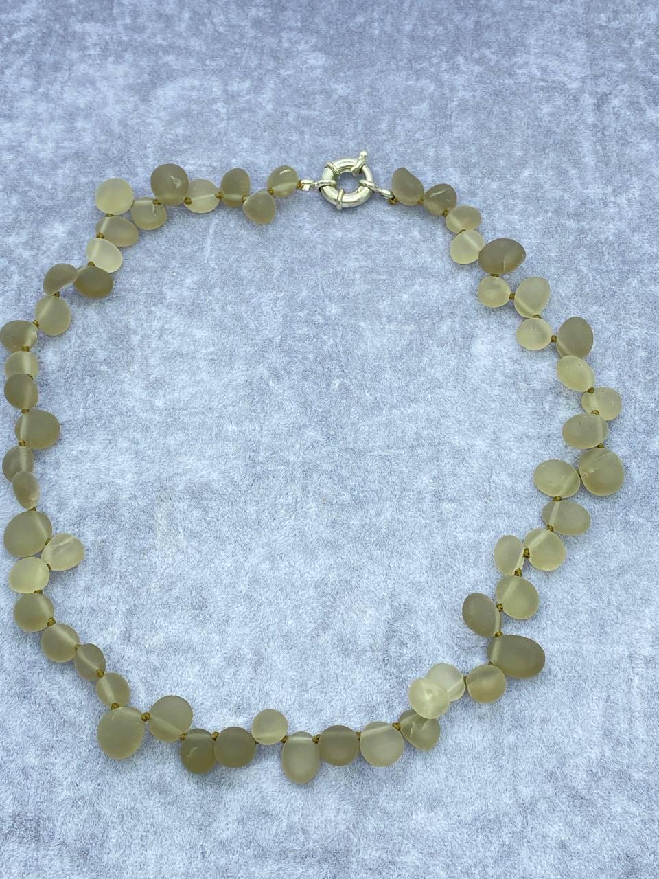 Бусы дымчатый кварц 44 см Коричневый (555-7)