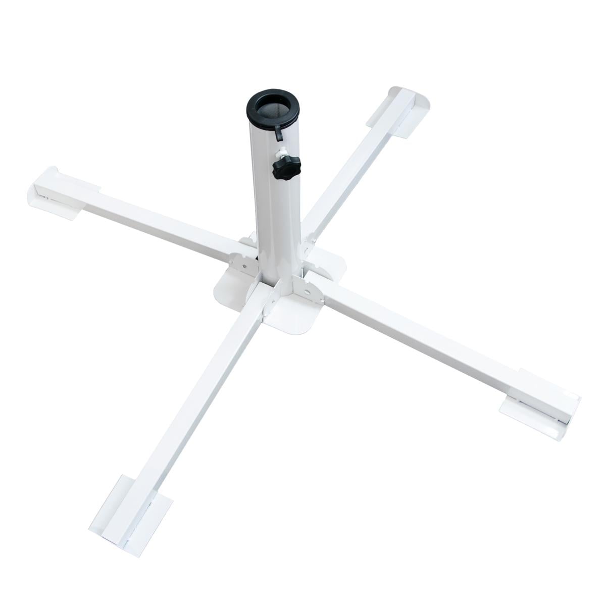 Держатель подставка для зонтов садового/пляжного металлическая 37х87 см Белый (1009311-Other-1) Держатель подставка для зонтов садового/пляжного металлическая 37х87 см Белый (1009311-Other-1)