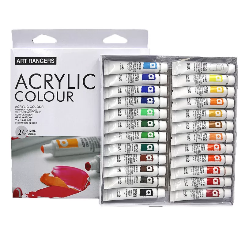 Акрилові фарби для малювання Rangers Art пастель в тюбиках 24 кольори по 12 мл (1607405897)