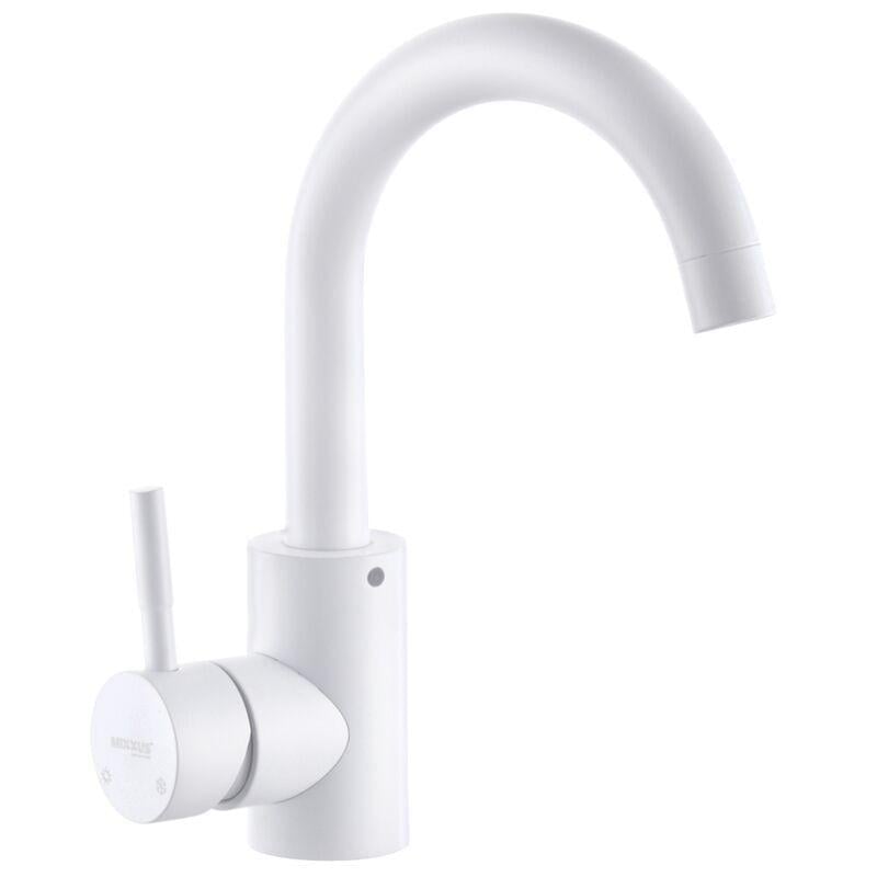 Смеситель для раковины MIXXUS SUS-011-B White (MI5754) Смеситель для раковины MIXXUS SUS-011-B White (MI5754)