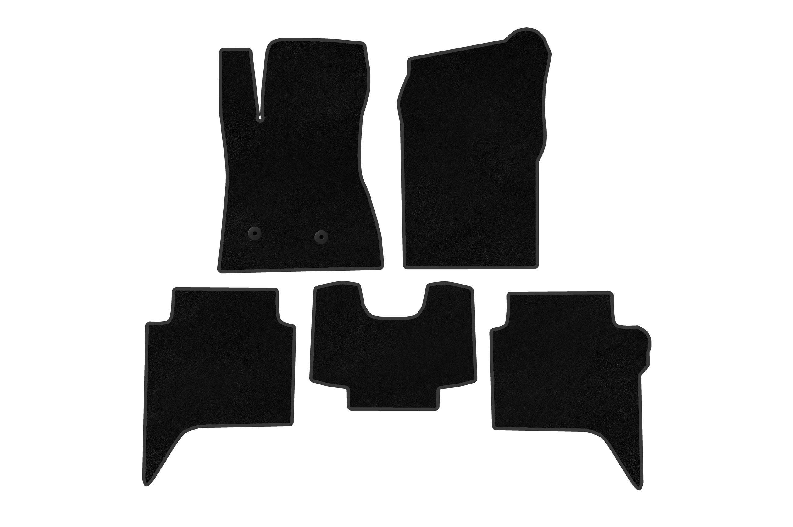 Коврики автомобильные Digital Designs Deluxe для Ford Ranger 2022- гг. ткань Черный (185056)