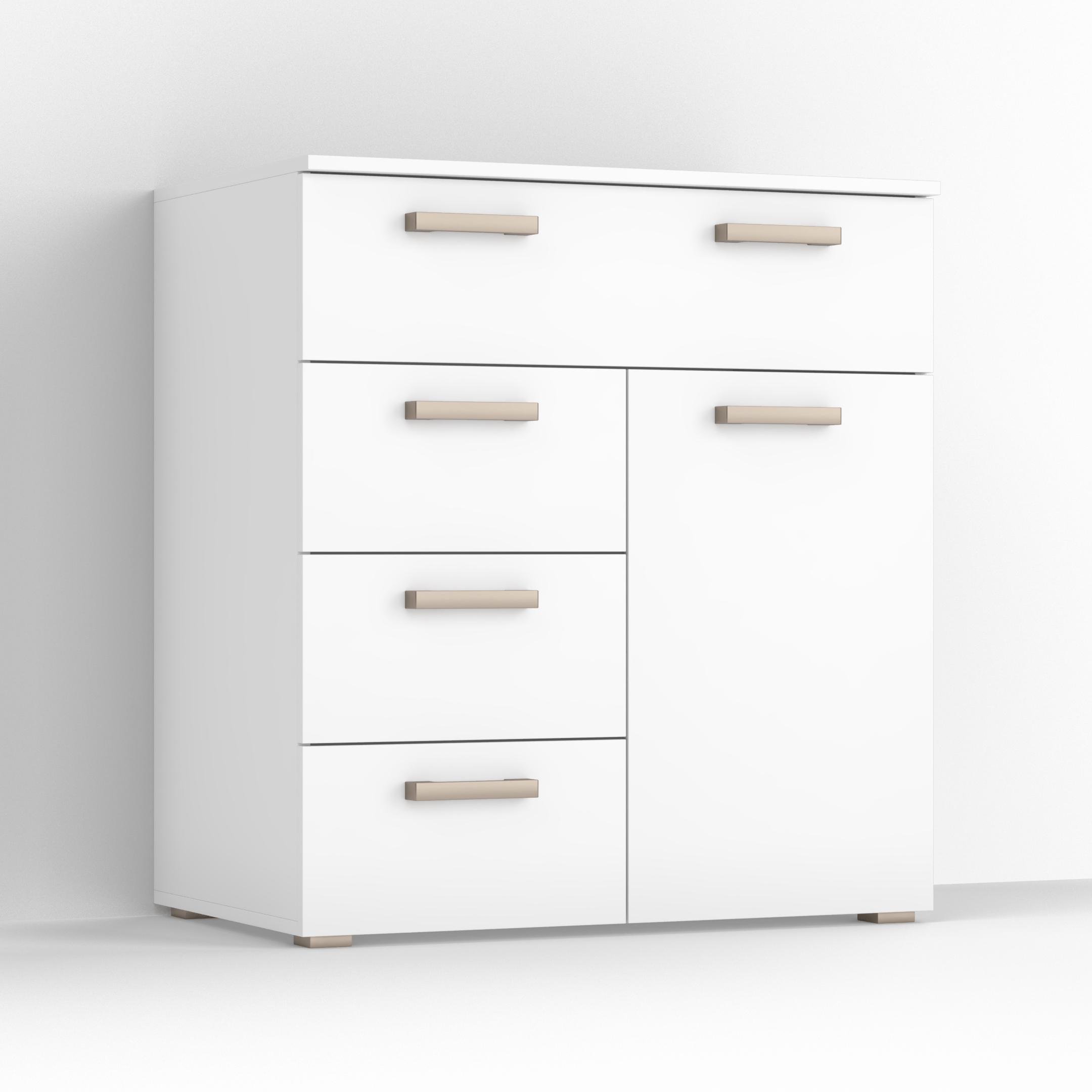 Комод Idea ТКБ-367.2 на 4 шухляди з дверима Білий (26718320)