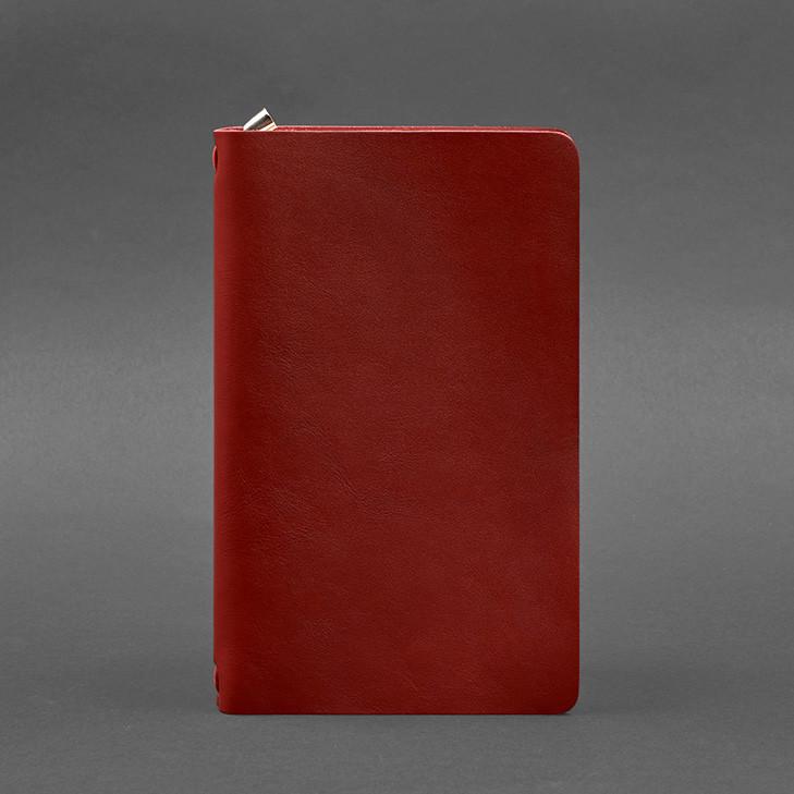 Кожаный блокнот Софт-бук 8.0 на резинке краст Красный (A-028075) - фото 5 Кожаный блокнот Софт-бук 8.0 на резинке краст Красный (A-028075) - фото 5