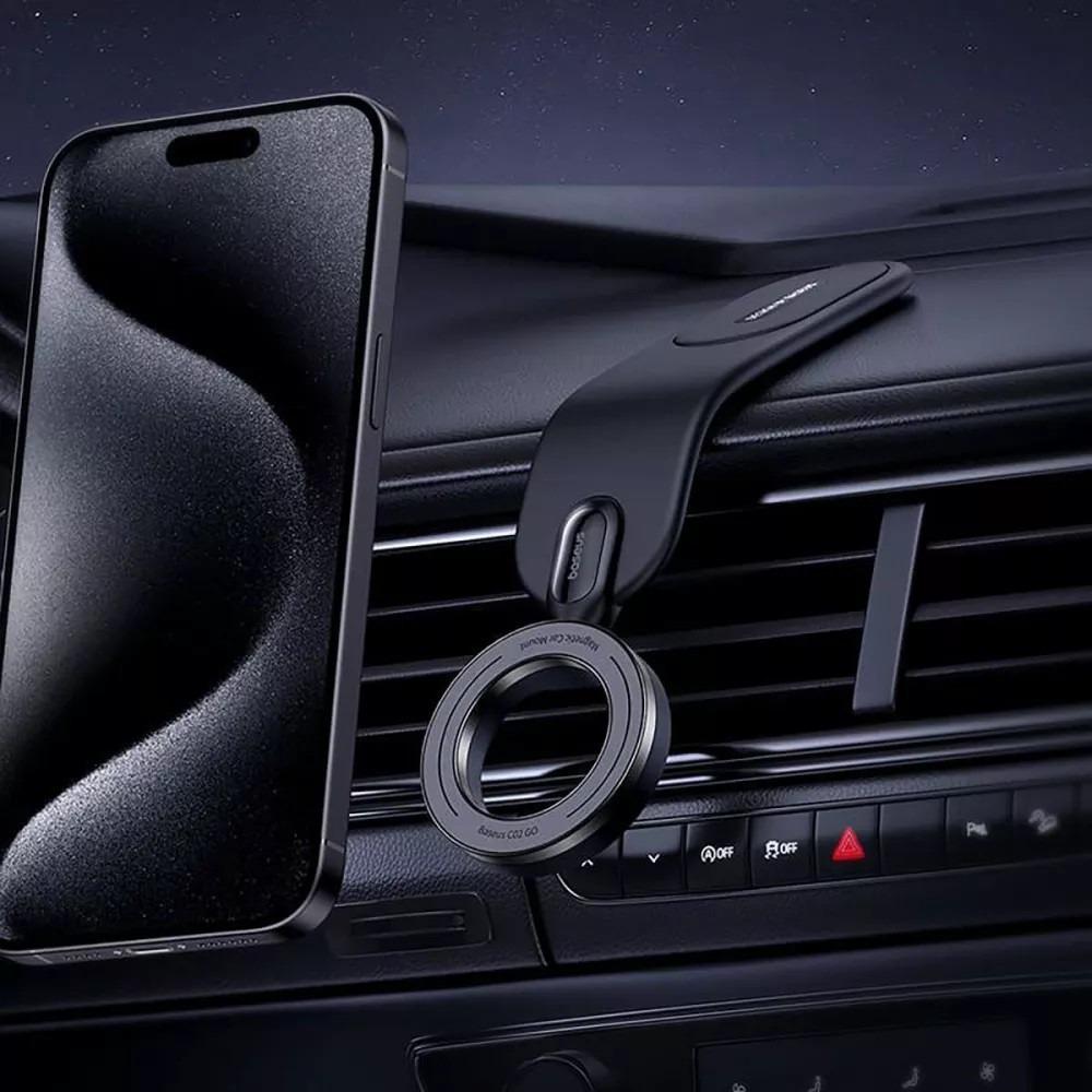 Автодержатель в авто BASEUS C02 Go Series Magnetic Car Phone Mount - фото 4 Автодержатель в авто BASEUS C02 Go Series Magnetic Car Phone Mount - фото 4