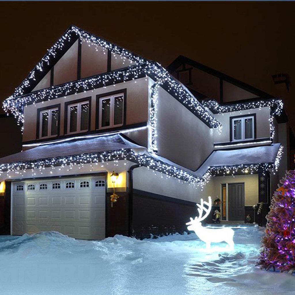 Гірлянда Icicle Static Бахрома статичне світіння 100 ламп 3 м Білий (36) - фото 4 Гірлянда Icicle Static Бахрома статичне світіння 100 ламп 3 м Білий (36) - фото 4
