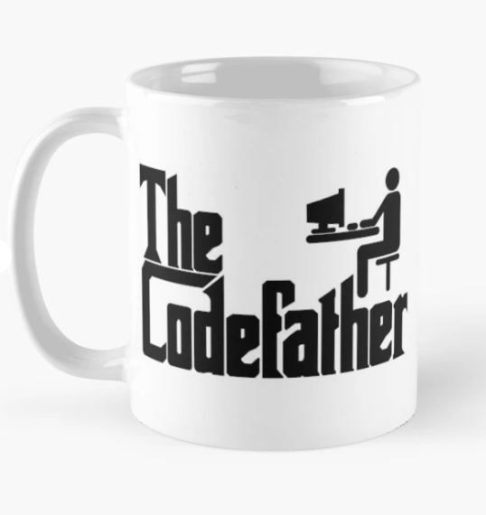 Чашка керамическая с принтом "The Code Father" 330 мл Белый (ПН321Ч)